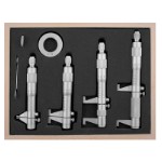 Indvendig 2-punkt mikrometer 5-100x0,01 mm i sæt (4 stk)